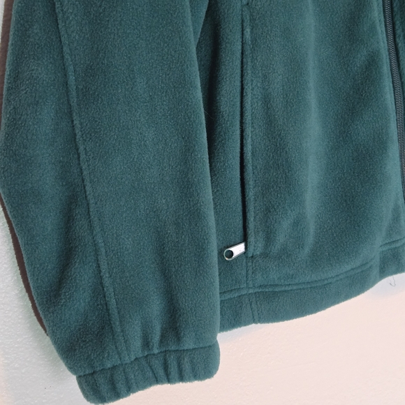 Columbia Women's Teal Green Fleece Jacket, PLUS sized 1X - Picture 4 of 7